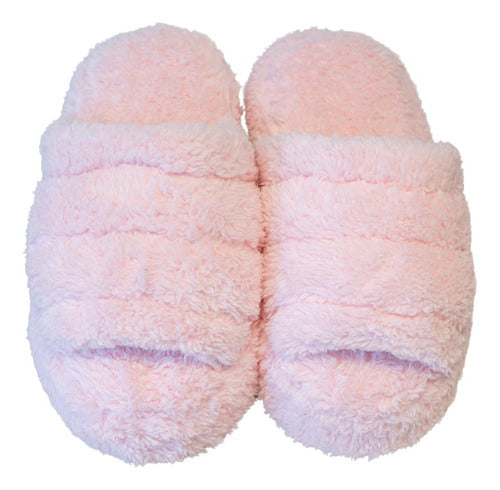 Pantys Pantuflon Mujer Peluche Ojotas Cómodas Liviana 0