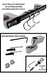 Emax Chrome Metal Rod with Fixation Accessories 80 Cm Long + 5 Hooks 1