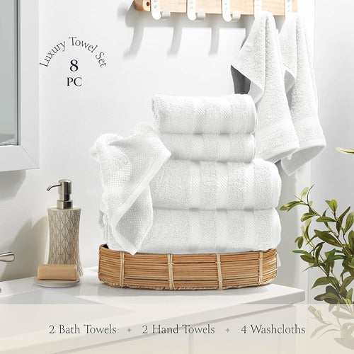 Belador Luxury 8-Piece Bath Towel Set 2