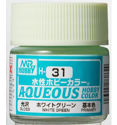 Mr Hobby Color Aqueous White Green H-31 Rdelhobby Mza 0