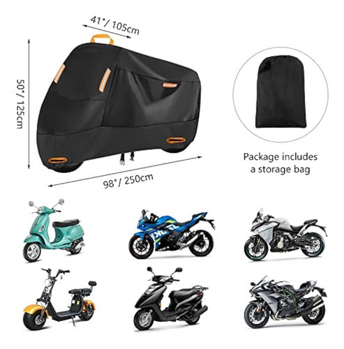 Seceles - Funda De Motocicleta Resistente 300d, 6