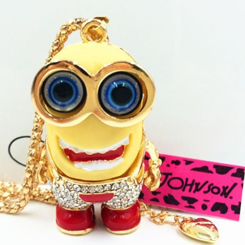 Dije De Collar  Minions Betsey Johnson 3d 0