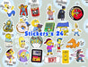 Pack Stickers - Los Simpsons  X 24 Unidades - L3p 2