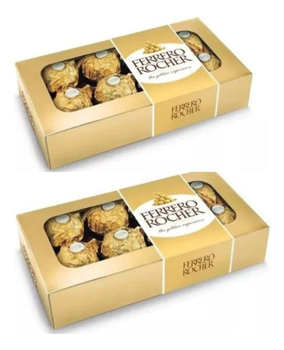 Ferrero Rocher 8 Chocolate Hazelnut Bonbons 100g X2 0