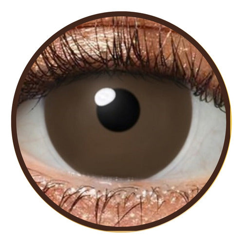 Generic Prosthetic Contact Lenses Annual Brown Tone with Iris 7