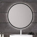 Round LED Light Mirror with PVC Frame 80cm 2