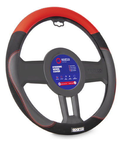 Sparco Universal PVC + Suede + Rubber Steering Wheel Cover 0