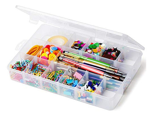 Ibune Plastic Organizer with Adjustable Dividers 0