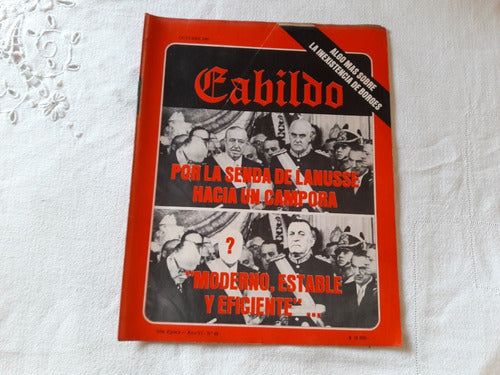 Revista Cabildo N° 46 Octubre 1981 Lanusse Hacia Un Campora 0