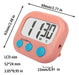 Kitchen Timer with Alarm and Magnet - Digital Cooking Stopwatch 4