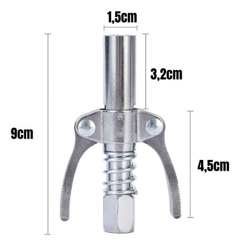 Bico Graxeiro Para Pistola Lubrificação Aplicador De Graxa 2