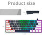 Razeak 60 Percent Portable Keyboard, Mini Mechanical Keyboard 4