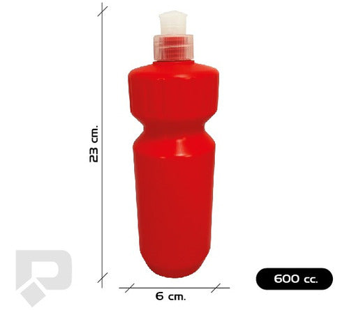 Set of 20 Plastic Sports Water Bottles Candy Bar 600ml 24