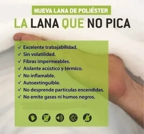 Aislante Pet Aluminizada No Pica - Mejor Que Lana Vidrio 2