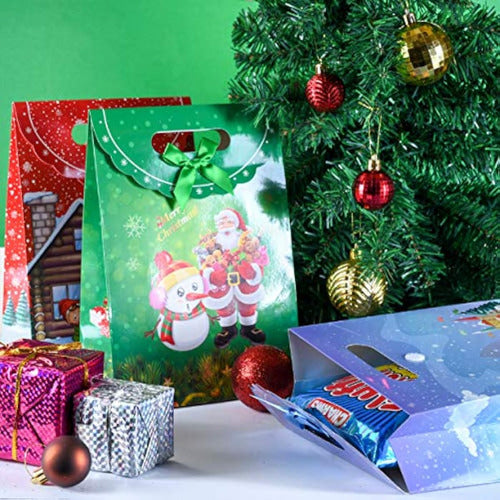 Prextex Bolsas De Regalo De Navidad Con Lazo Y 1