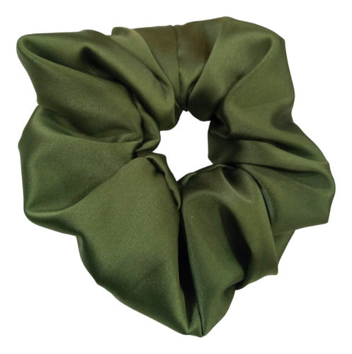 Luxe Satin Solid Color Scrunchies 8