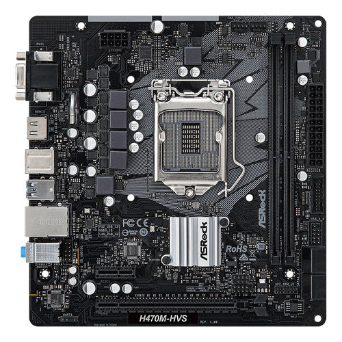 Asrock H470m-hvs Motherborad Intel Socket 1200 Tranza 1