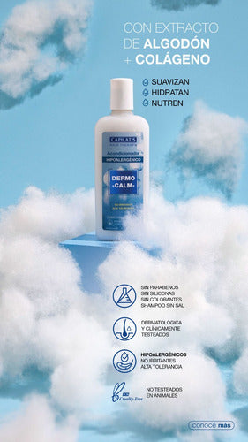 Capilatis Dermo Calm Hypoallergenic Shampoo + Conditioner 3c 4