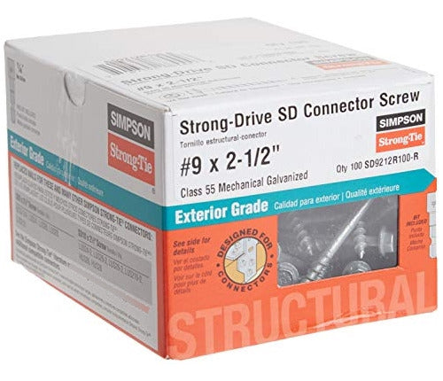 Tornillo De Conexión Simpson Strong Tie Sd9212r1009x25 1