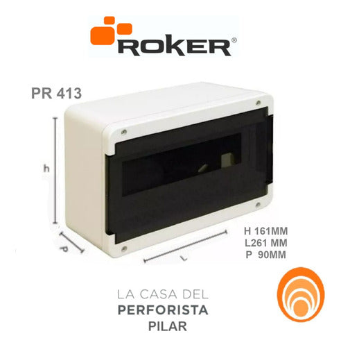 Roker PR413 Plastic Box for 12 Module Thermal Panel Outdoor Installation 1