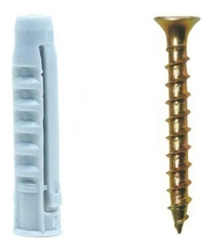 Pack Tornillo Fix + Tarugo Fisher Sx 6 Y Sx 8 X 100 Und C/u 0