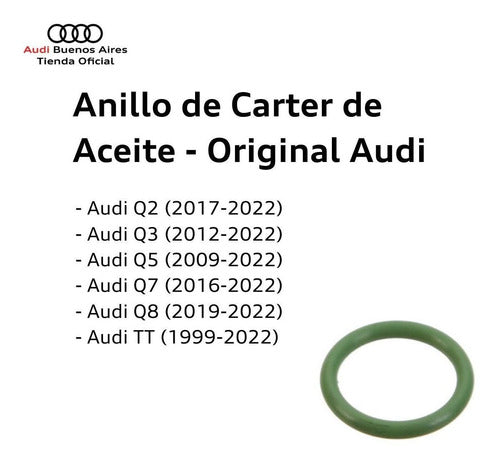 Oil Sump Ring for Audi A1 2011 to 2019 2