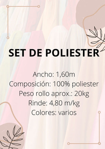 MALKA TEXTIL Set De Poliester Apto Para Sublimar 3