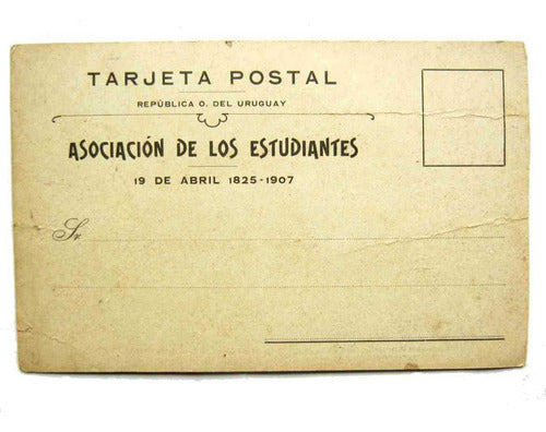 1907 Postal Original Firmada Por J. L Zorrilla De San Martín 1