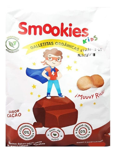 Organic Smookies Cocoa Cookies 6 X 120 Gr - Vegan 0