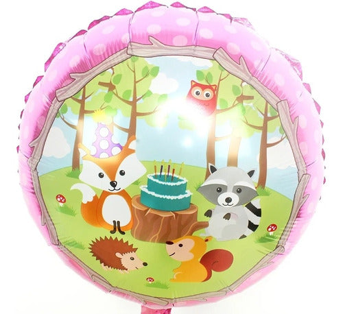 Mega Pack De 35  Globos Animales Del Bosque Nena O Varon 4