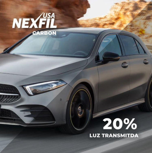 Láminas Seguridad Auto Polarizado Nexfil Nano Carbón Premium 0