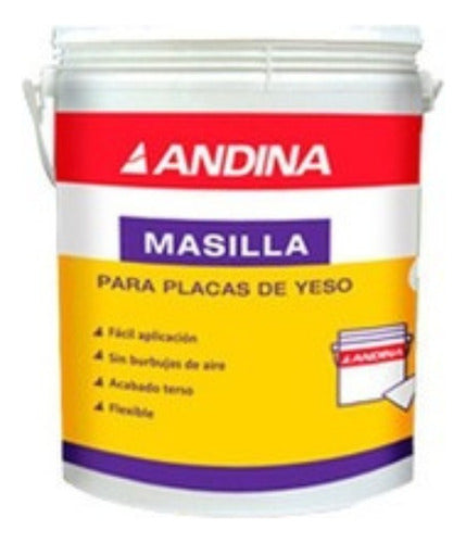 Masilla Para Placa De Yeso Andina 32kg Colornet 2