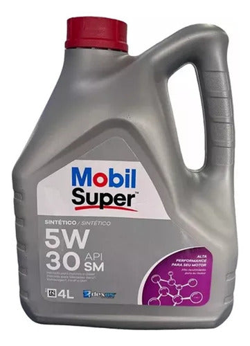 Aceite Mobil Super 3000 Xe Api Sn Diesel Sintetico 5w30 4l 0