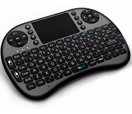 Mini Teclado Tv Smart Control Remoto Inalámbrico Con Luz 3