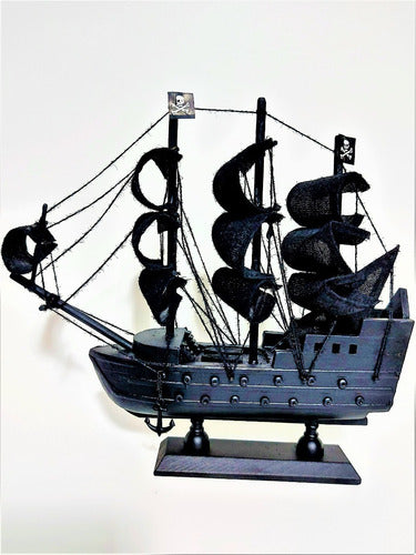 Barco Pirata Navio Pirata 24x23x5cm Riqueza De Detalhes 1