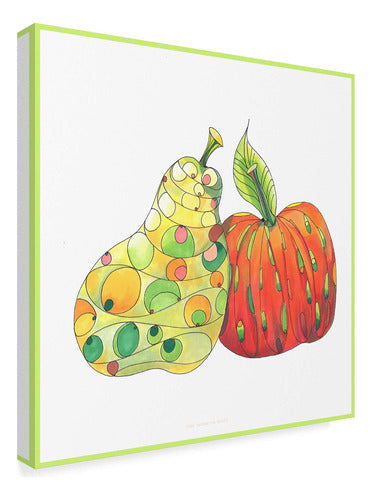 Trademark Fine Art Floating Apple and Pear by Lisa Katha 1