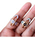 Chunky Rings Hook Pin Y2k Aesthetic Glitter 0