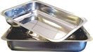 Stainless Steel Large Serving Tray 44 cm x 34 cm x 9 cm (5 Units) 9