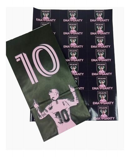 Presa de tu ilusión Formitas Bolsitas Candy Messi Inter X10 Stickers Personalizados 0