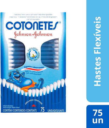 Kit C/ 2 Cotonetes Hastes Flexíveis,75un 1