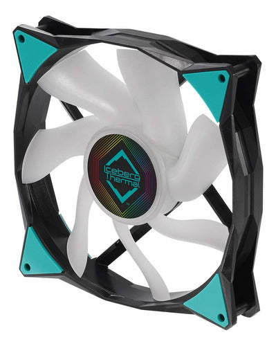 Icegale ARGB Case Fan with Double Ball Bearing RGB 140mm - Black 1