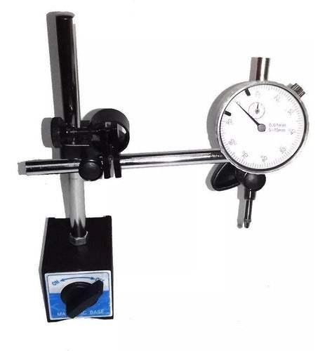 Magnetic Base + Dial Indicator Comparator 0-10mm with Case 3