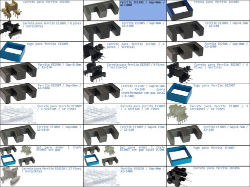 Ferrite Ee1905 Gap=0mm Al=2000 1