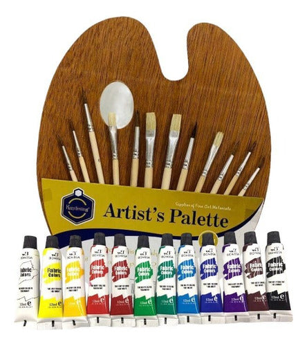 Acrylic Painting Set with Easel, Brushes, and Palette - Oil Paint Kit 1