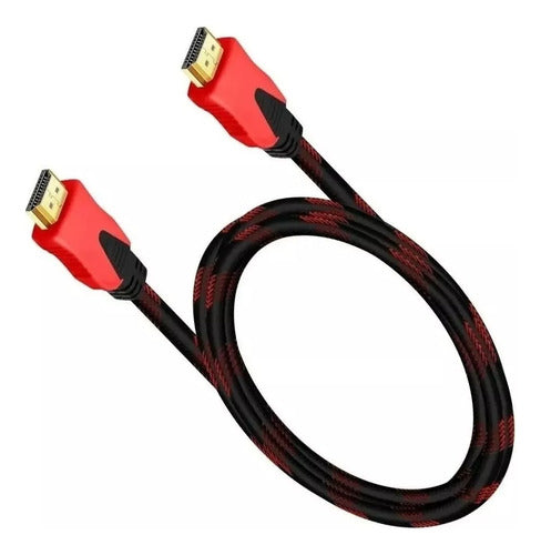 Cable Hdmi 1.5m Mallado Blindado Trenzado  2.0 Calidad 0