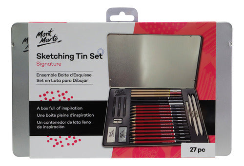 Mont Marte Signature Sketching & Drawing Set - 27 Pieces 0