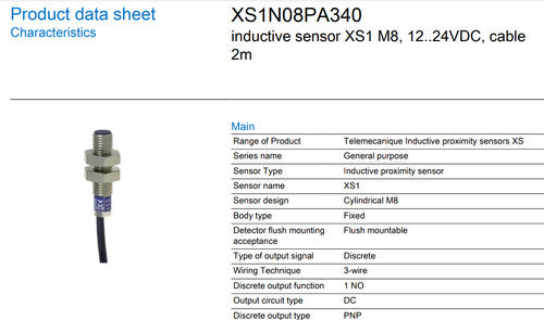 Telemecanique Inductive Sensor XS1N08PA340 5