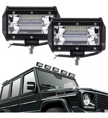 Universal 72W LED Light Bar for Jeep Tractor Harvesters Agro 4x4 1