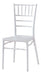 Estilo Tiffany White Stackable Chair with Cushion 0