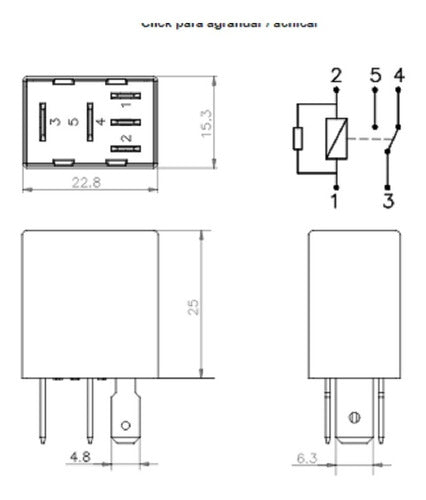 Relay Inversor 5 Pines Dze Bajaj Rouser 180 1